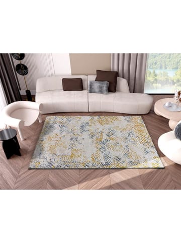 Atticgo Kurzflor-Teppich "Kilis" in Creme/ Orange/ Blau