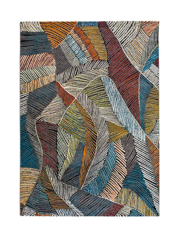 Moma Kurzflor-Teppich in Bunt