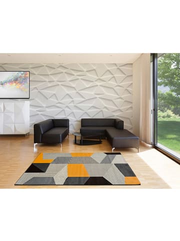 Atticgo Kurzflor-Teppich "Leo" in Grau/ Bunt