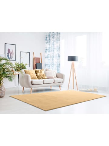 Atticgo Hoogpolig tapijt "Loft" mosterdgeel