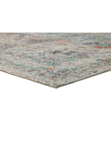 Moma Outdoor-Teppich "Luna" in Creme/ Türkis/ Orange