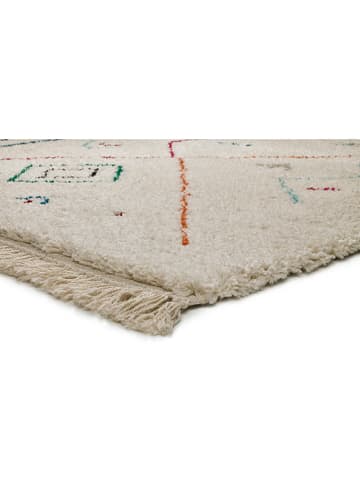 Atticgo Hochflor-Teppich "Yebel" in Weiß/ Bunt