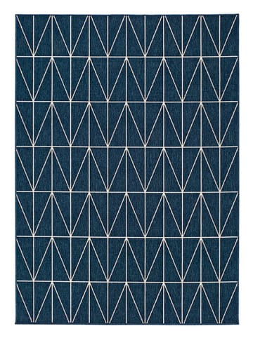 Atticgo Indoor-/ Outdoor-Teppich "Nicol" in Dunkelblau/ Bunt