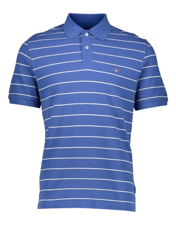 Gant Poloshirt blauw/wit