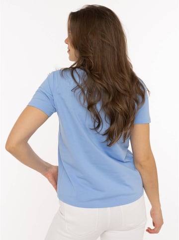 Zwillingsherz Shirt "Happiness Vibes" lichtblauw