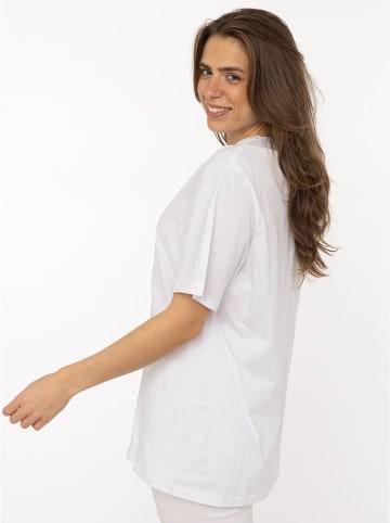 Zwillingsherz Koszulka "Wild Wild Wild" w kolorze białym