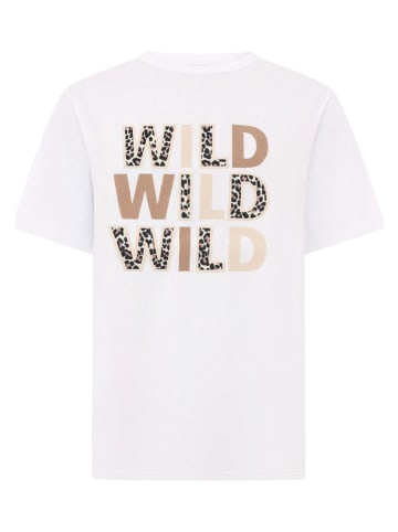 Zwillingsherz Shirt "Wild Wild Wild" in Weiß