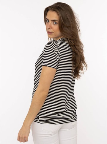 Zwillingsherz Shirt "Heimat Anker" zwart/wit/rood