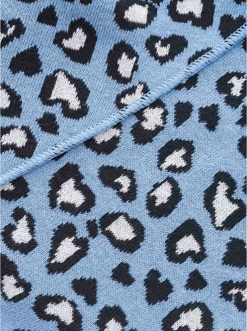 Zwillingsherz Chusta trójkątna w kolorze błękitno-czarnym - 200 x 100 cm