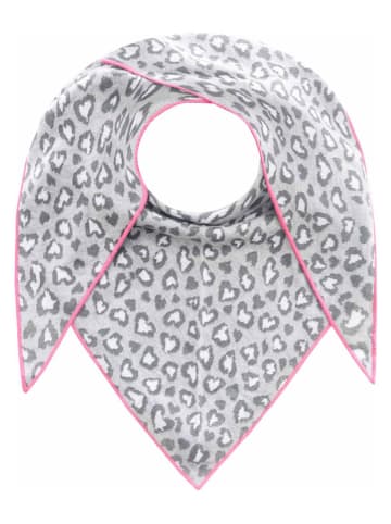 Zwillingsherz Chusta trójkątna w kolorze szarym - 200 x 100 cm