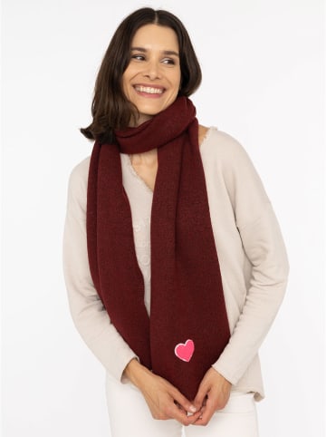 Zwillingsherz Sjaal "Herz" bordeaux - (L)35 x (B)48 cm