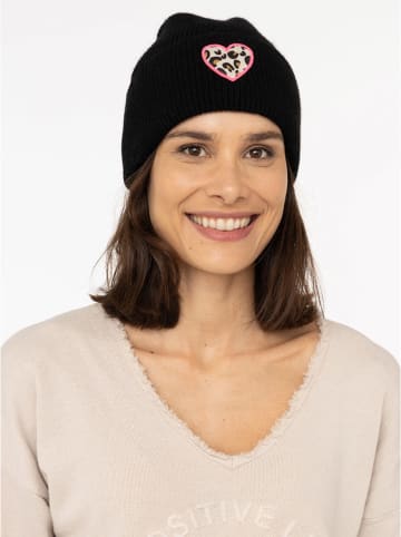 Zwillingsherz Czapka "Leo Heart" w kolorze czarnym