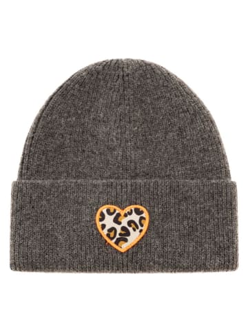 Zwillingsherz Czapka "Leo-Herz" w kolorze ciemnoszarym