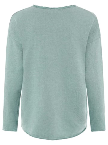 Zwillingsherz Sweatshirt "Positive Mind" in Grün