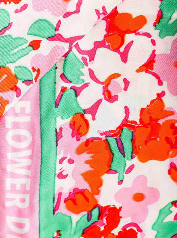 Zwillingsherz Driehoekige doek "Blumenwiese" meerkleurig - (L)200 x (B)100 cm