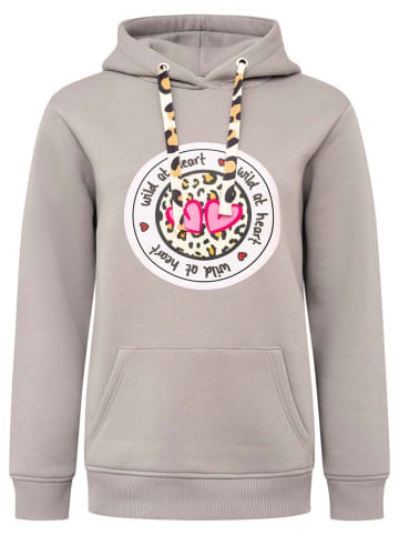 Zwillingsherz Hoodie "Kelly" in Grau