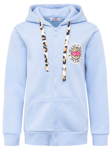 Zwillingsherz Sweatvest "Leo Doppelherz" lichtblauw