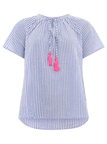 Zwillingsherz Bluzka w kolorze niebieskim