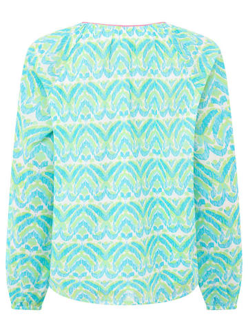 Zwillingsherz Bluse "Joyful" in Türkis