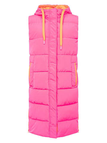 Zwillingsherz Doorgestikte bodywarmer "Smile" roze