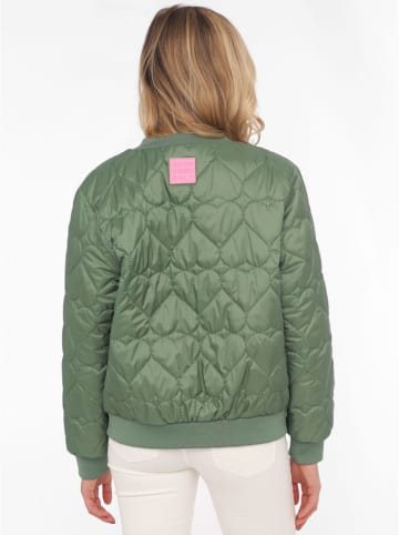 Zwillingsherz Steppjacke "Be Happy" in Grün