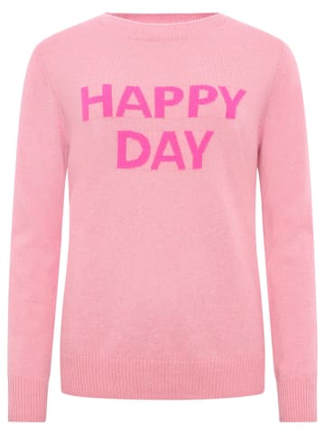 Zwillingsherz Kaschmir-Pullover in Rosa