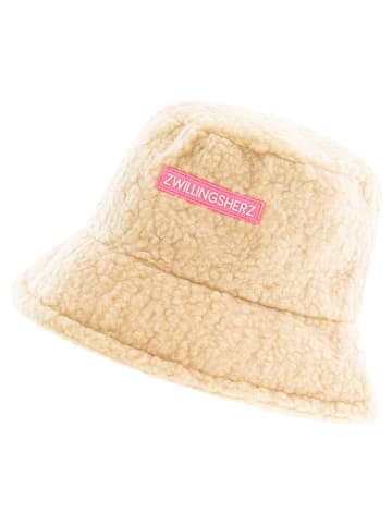 Zwillingsherz Hut in Beige