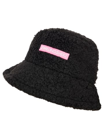 Zwillingsherz Hut in Schwarz