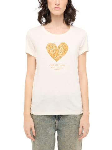 Mustang Koszulka w kolorze kremowym