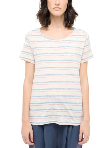 Mustang Shirt in Hellblau/ Rosa