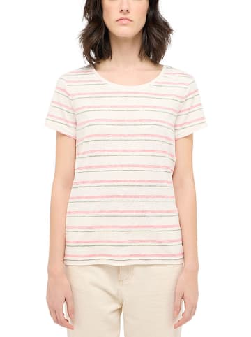 Mustang Shirt in Rosa/ Grau