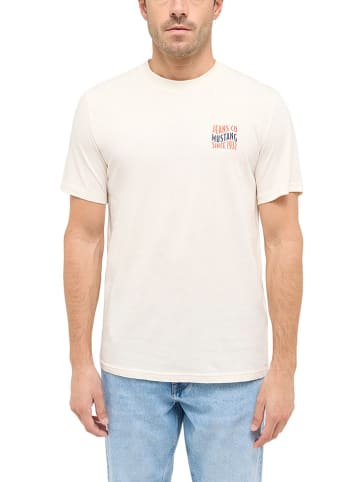 Mustang Koszulka w kolorze kremowym