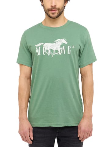 Mustang Koszulka w kolorze zielonym