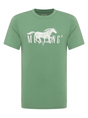 Mustang Koszulka w kolorze zielonym