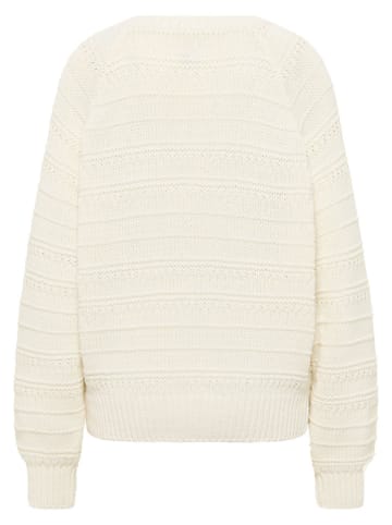 Mustang Sweter w kolorze kremowym