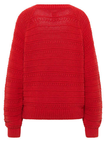 Mustang Sweter w kolorze czerwonym