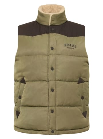 Mustang Steppweste in Khaki