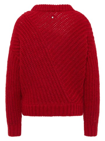 Mustang Sweter w kolorze czerwonym