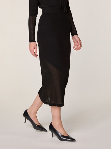 Rodier Wollrock in Schwarz/ Grau