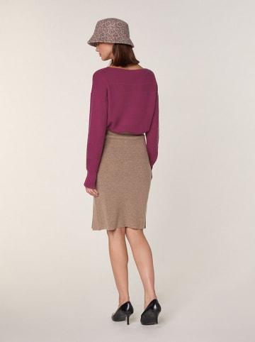 Rodier Wełniana spódnica w kolorze jasnobrązowym