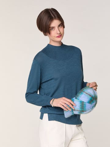 Rodier Wełniany sweter w kolorze niebieskim