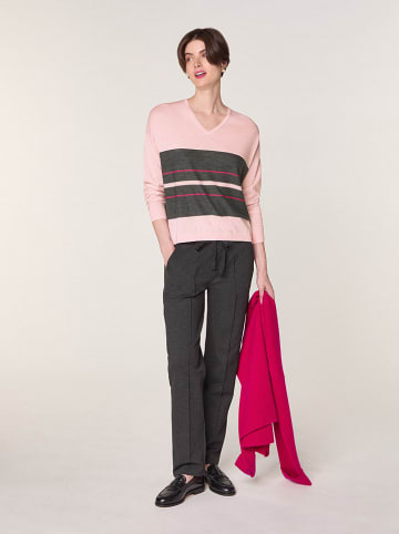 Rodier Wollpullover in Rosa/ Grün