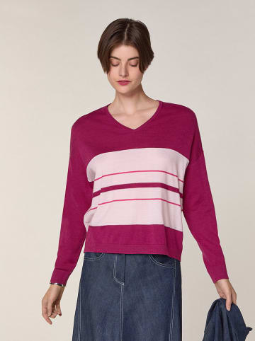 Rodier Wełniany sweter w kolorze różowo-jasnoróżowym