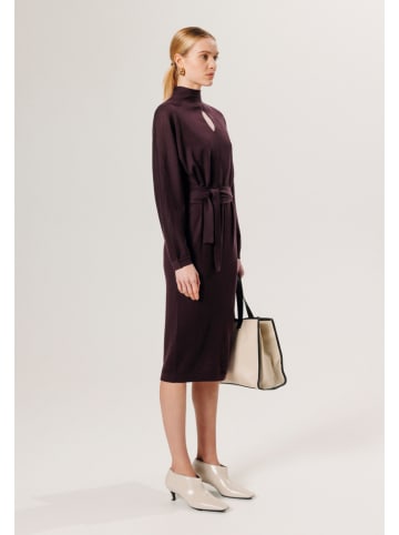 Rodier Wełniana sukienka w kolorze fioletowym