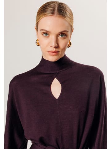 Rodier Wełniana sukienka w kolorze fioletowym