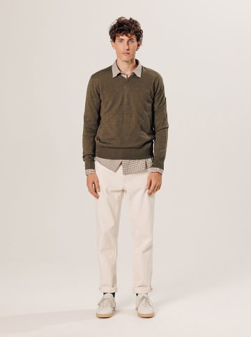 Rodier Wełniany sweter w kolorze brązowym