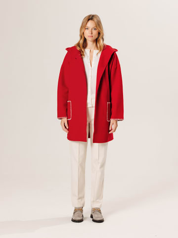 Rodier Wollmantel in Rot