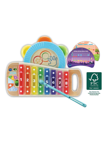vtech Interaktywny drewniany ksylofon z tamburynem - 18m+