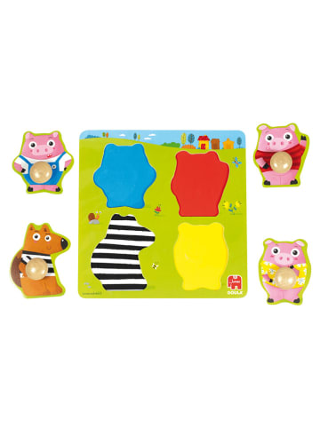 Jumbo 4tlg. Puzzle "Die 3 kleinen Schweinchen" in Bunt - ab 12 Monaten