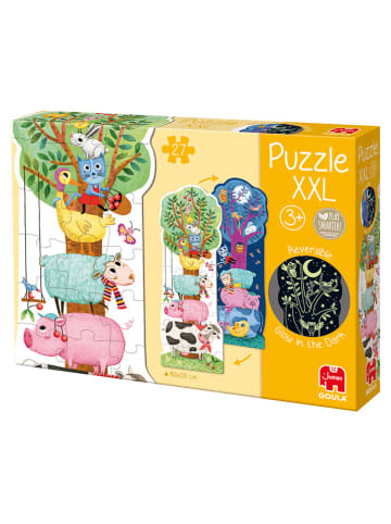 Jumbo 27tlg. Puzzle "Tag & Nacht" in Bunt - ab 3 Jahren